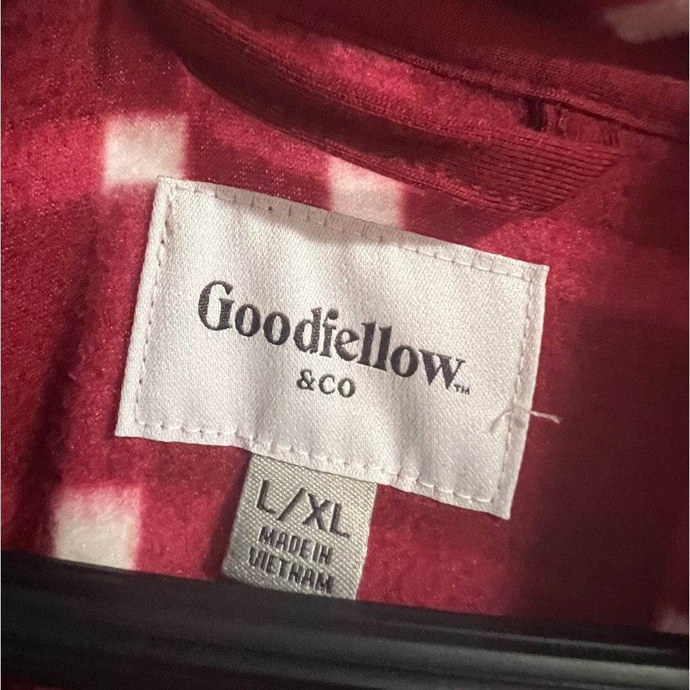 Goodfellow L/XL Red Plaid Bath Robe - Picture 2 of 6